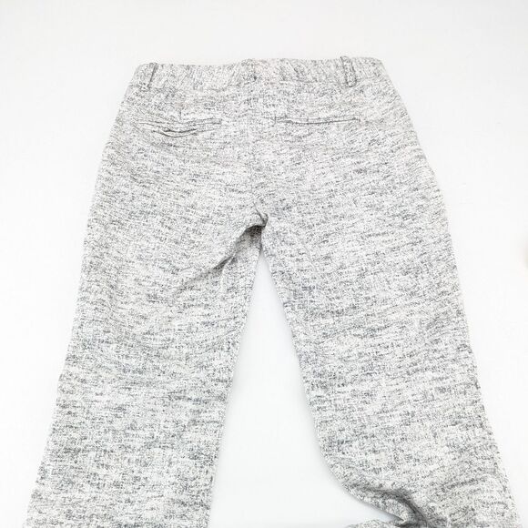 Calvin Klein White and Black Abstract Slim Straight Leg Office Pants Size 2 - Picture 8 of 9
